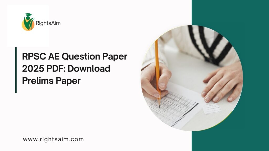 RPSC AE Question Paper 2025 PDF