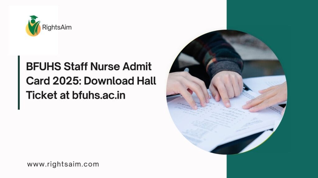 BFUHS Staff Nurse Admit Card 2025