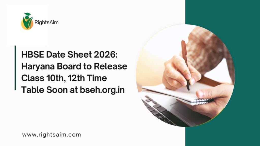 HBSE Date Sheet 2026