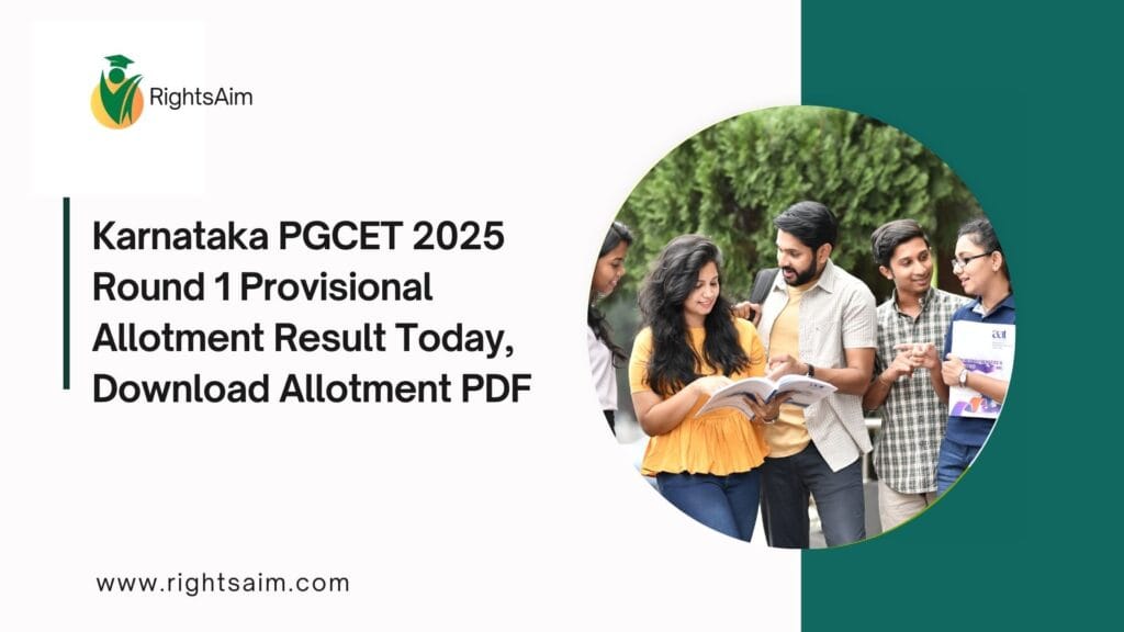 Karnataka PGCET 2025 Round 1 Provisional Allotment Result