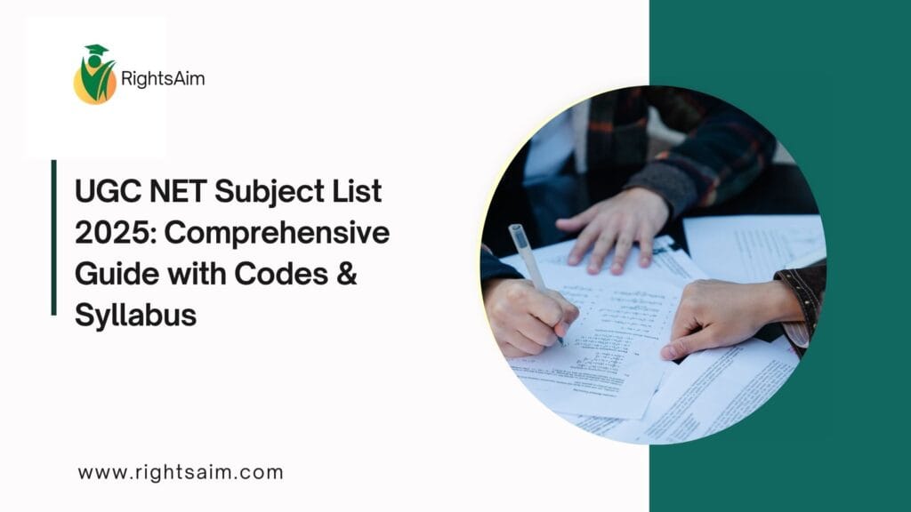 UGC NET Subject List 2025: Comprehensive Guide with Codes & Syllabus