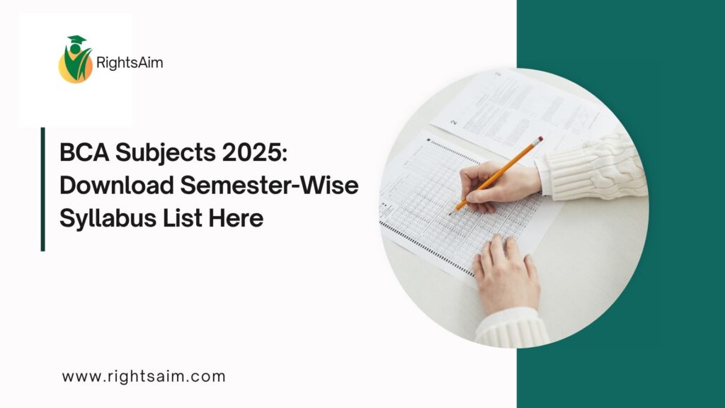 BCA Subjects 2025: Download Semester-Wise