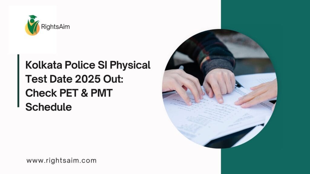 Kolkata Police SI Physical Test Date 2025