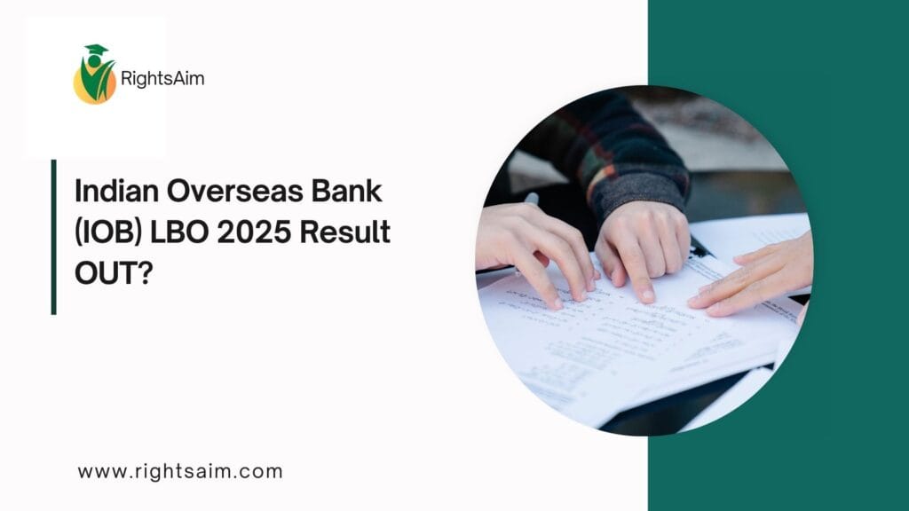 Indian Overseas Bank (IOB) LBO 2025 Result OUT?