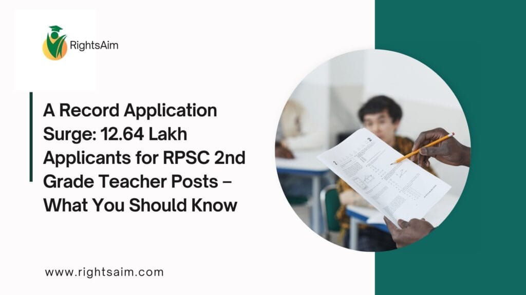 12.64 Lakh Applicants for RPSC 2nd Grade Teacher Posts
