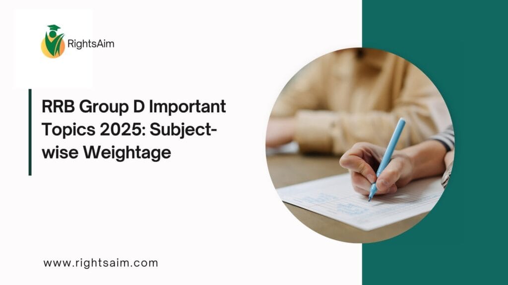RRB Group D Important Topics 2025