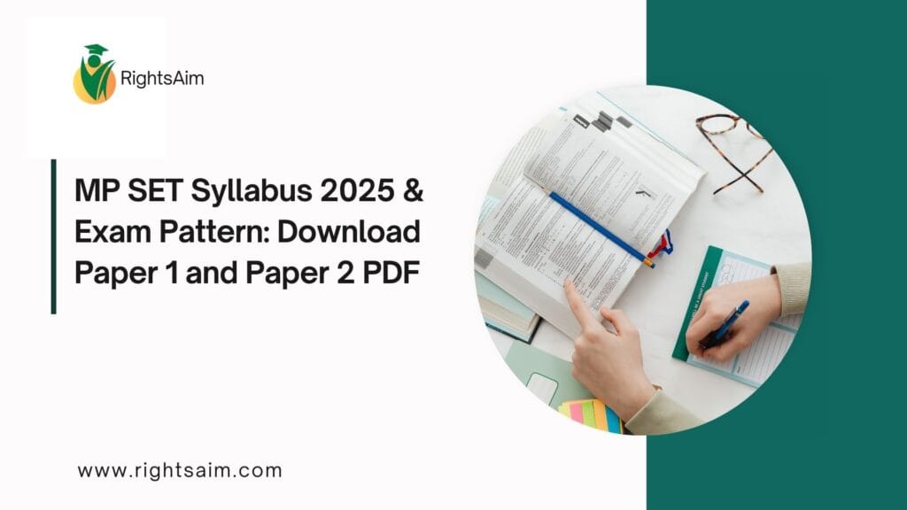 MP SET Syllabus 2025