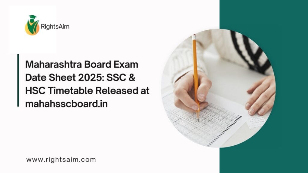 Maharashtra Board Exam Date Sheet 2025