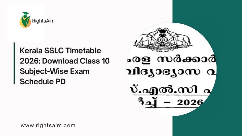 Kerala SSLC Timetable 2026: Download Class 10 Subject-Wise Exam Schedule PD