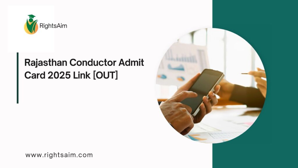 Rajasthan Conductor Admit Card 2025