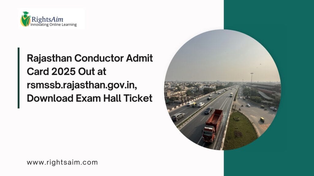 Rajasthan Conductor Admit Card 2025