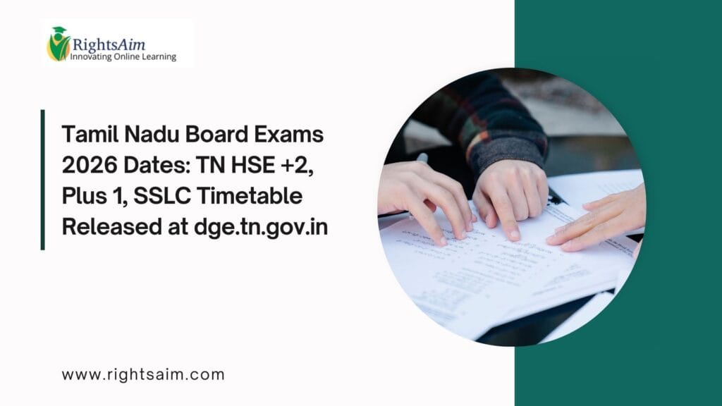 Tamil Nadu Board Exams 2026 Dates: TN HSE +2, Plus 1, SSLC Timetable Released at dge.tn.gov.in