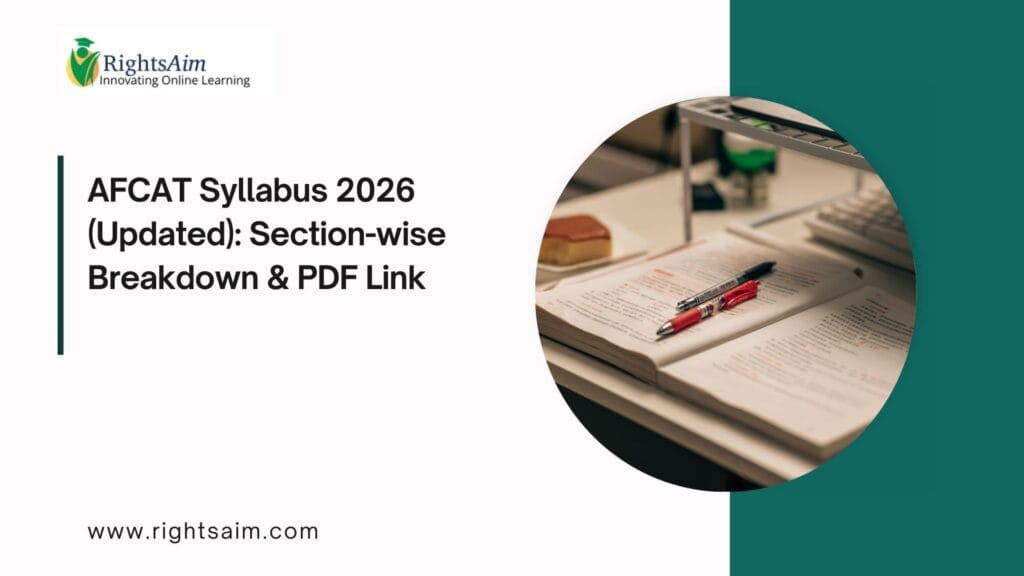 AFCAT Syllabus 2026 (Updated): Section-wise Breakdown & PDF Link