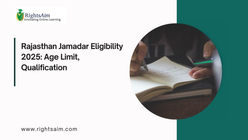 Rajasthan Jamadar Eligibility 2025
