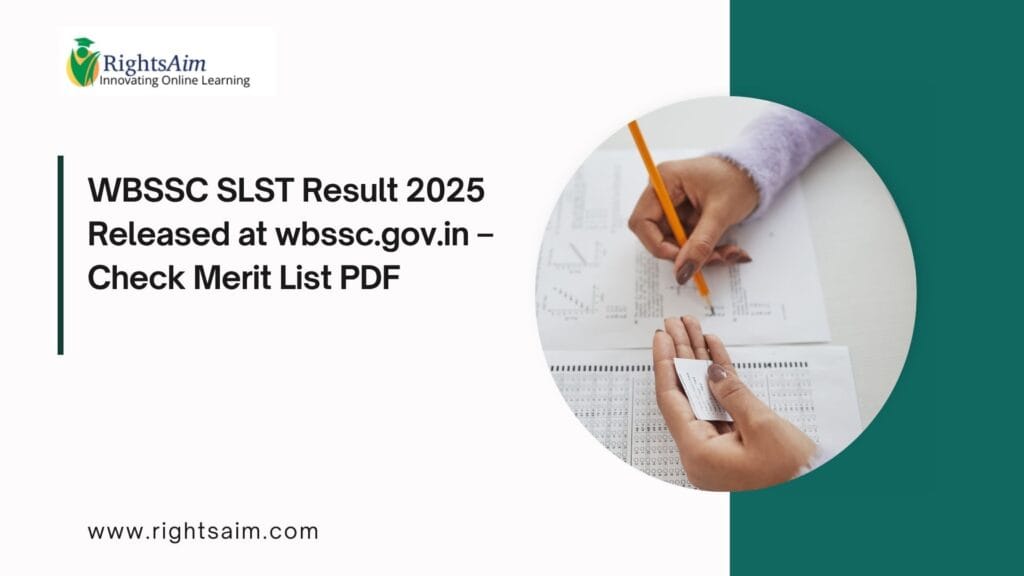 WBSSC SLST Result 2025