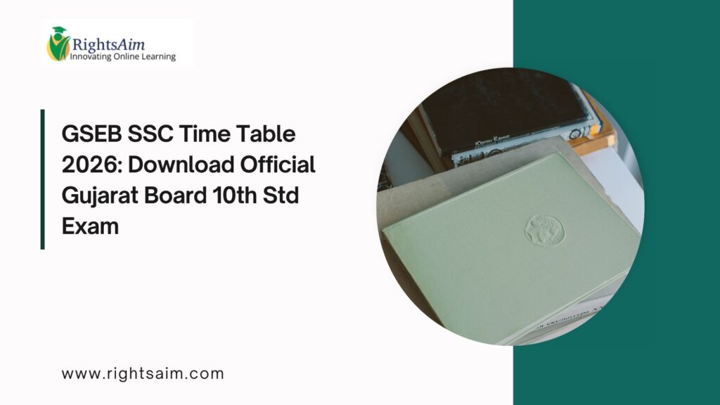 GSEB SSC Time Table 2026: Download Official Gujarat Board 10th Std Exam