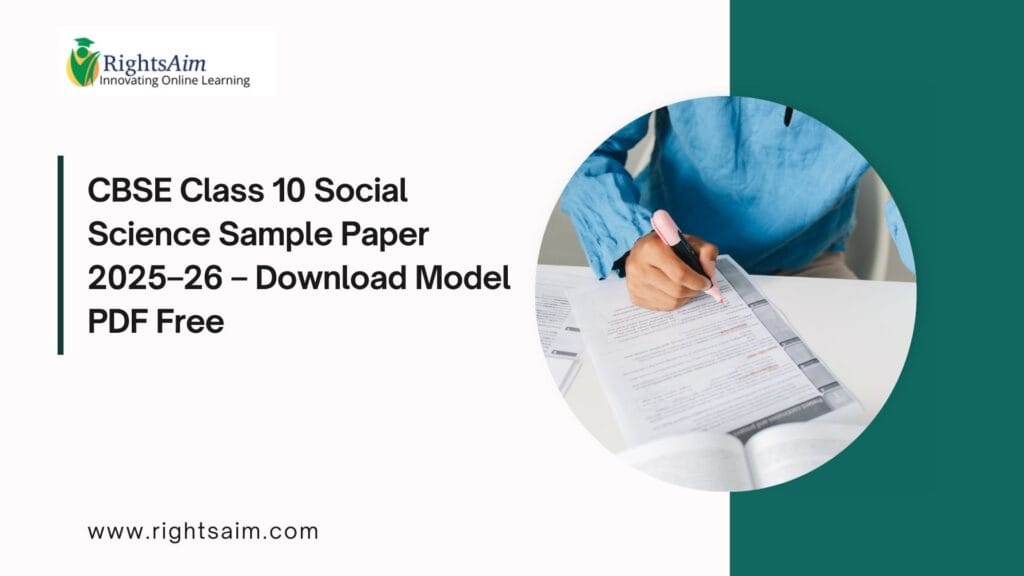 CBSE Class 10 Social Science Sample Paper 2025–26