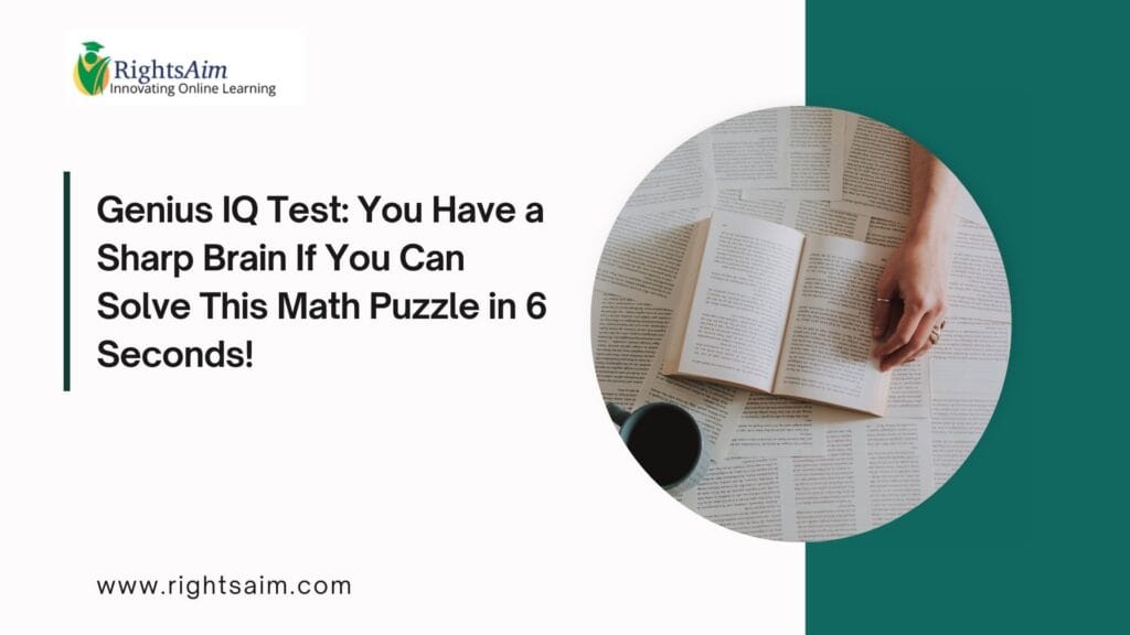 Genius IQ Test: You Have a Sharp Brain If You Can Solve This Math Puzzle