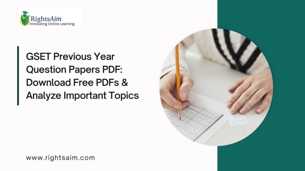 GSET Previous Year Question Papers PDF