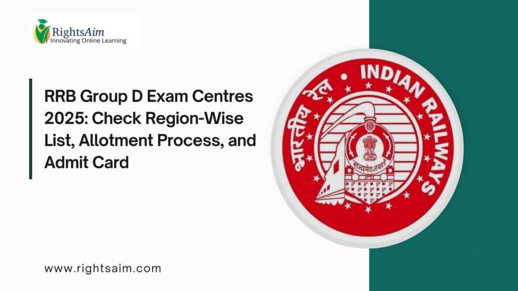 RRB Group D Exam Centres 2025