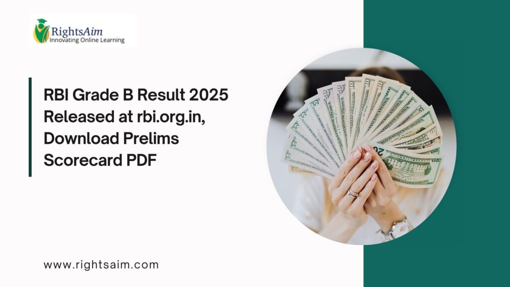 RBI Grade B Result 2025 Released at rbi.org.in
