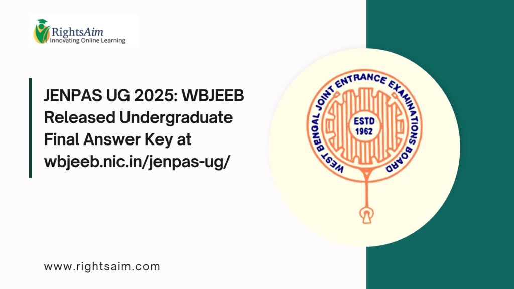 JENPAS UG 2025: WBJEEB Released Undergraduate Final Answer Key