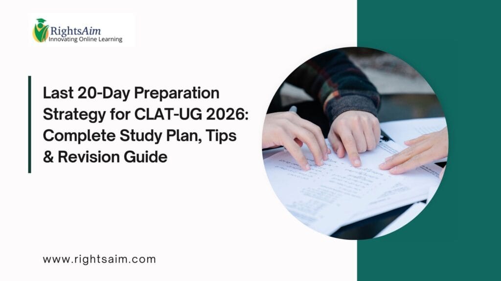 Last 20-Day Preparation Strategy for CLAT-UG 2026