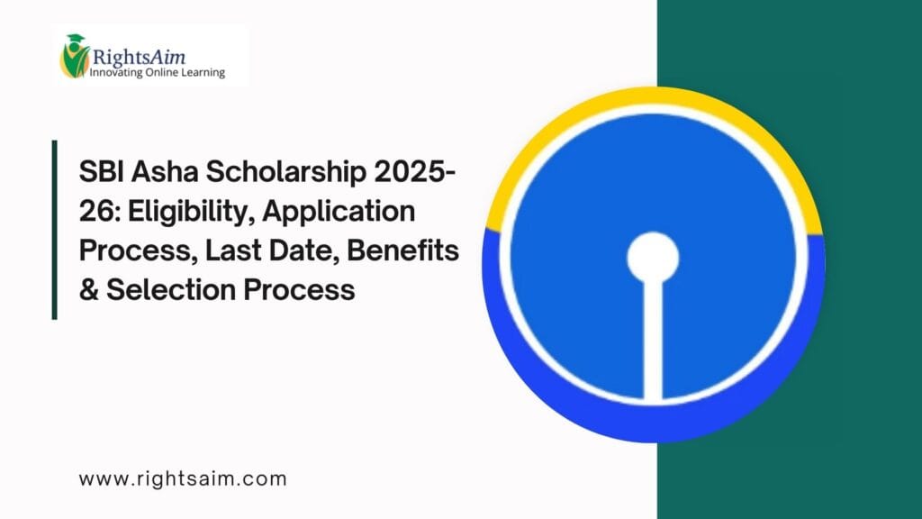 SBI Asha Scholarship 2025-26