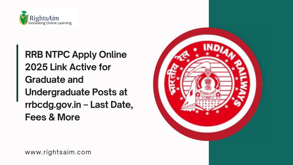 RRB NTPC Apply Online 2025
