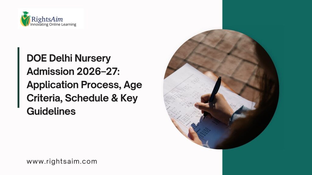 DOE Delhi Nursery Admission 2026–27
