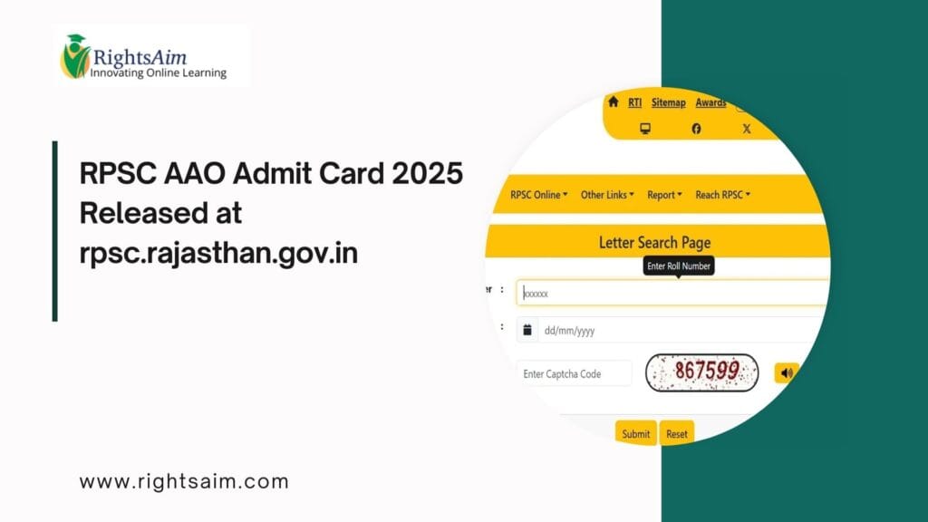 RPSC AAO Admit Card 2025