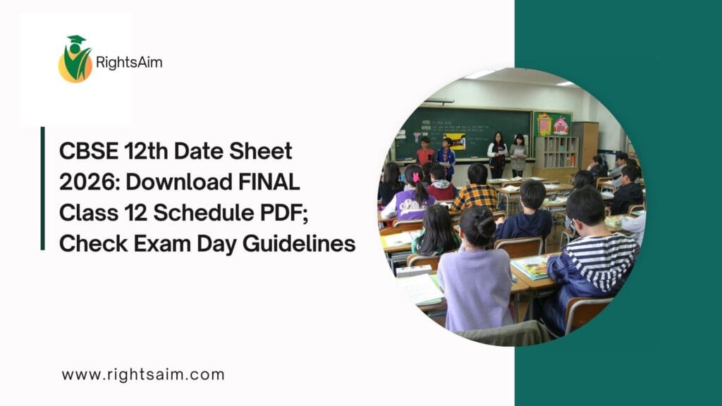 CBSE 12th Date Sheet 2026: Download FINAL Class 12 Schedule PDF