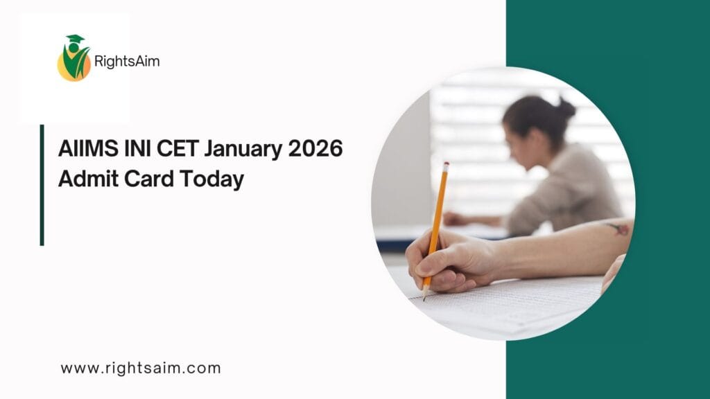 AIIMS INI CET January 2026 Admit Card
