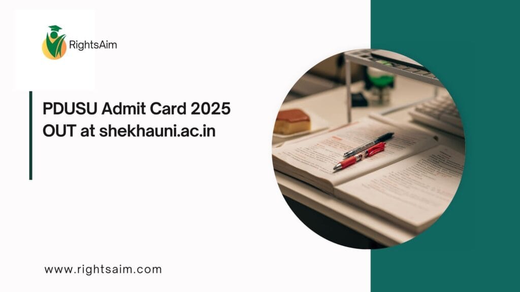 PDUSU Admit Card 2025