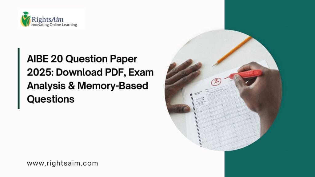 AIBE 20 Question Paper 2025