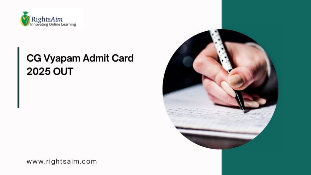 CG Vyapam Admit Card 2025
