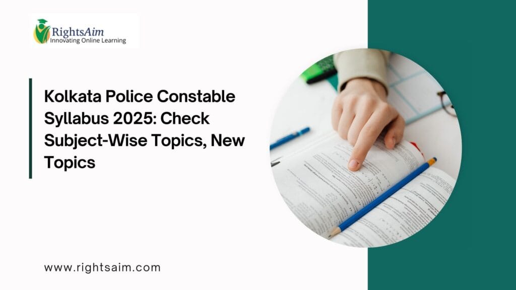 Kolkata Police Constable Syllabus 2025