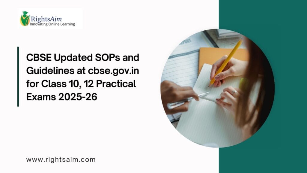 CBSE Updated SOPs and Guidelines at cbse.gov.in for Class 10, 12 Practical Exams 2025-26