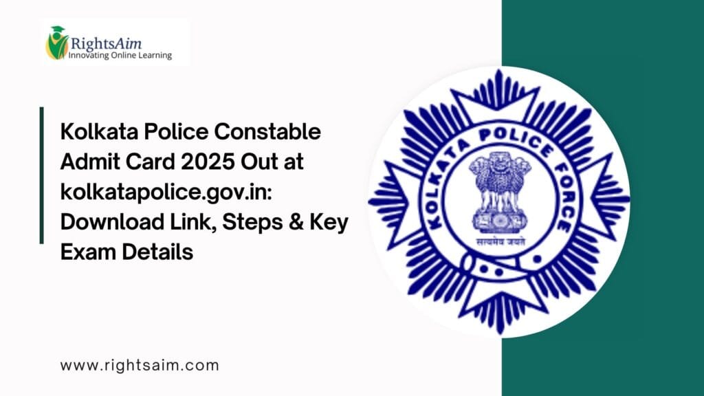 Kolkata Police Constable Admit Card 2025