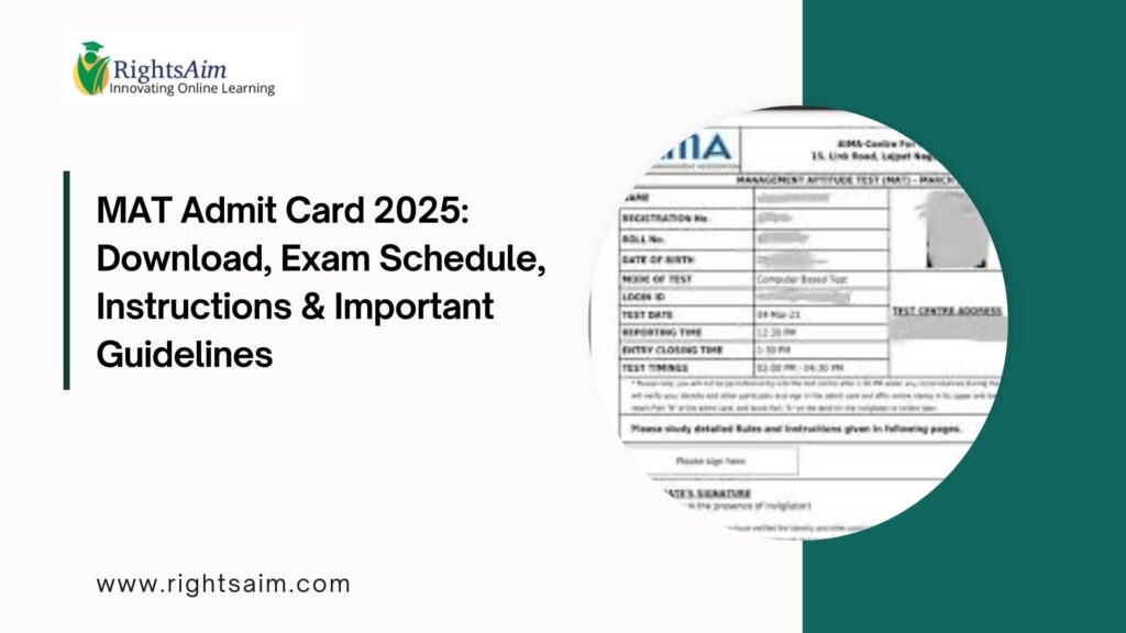 MAT Admit Card 2025