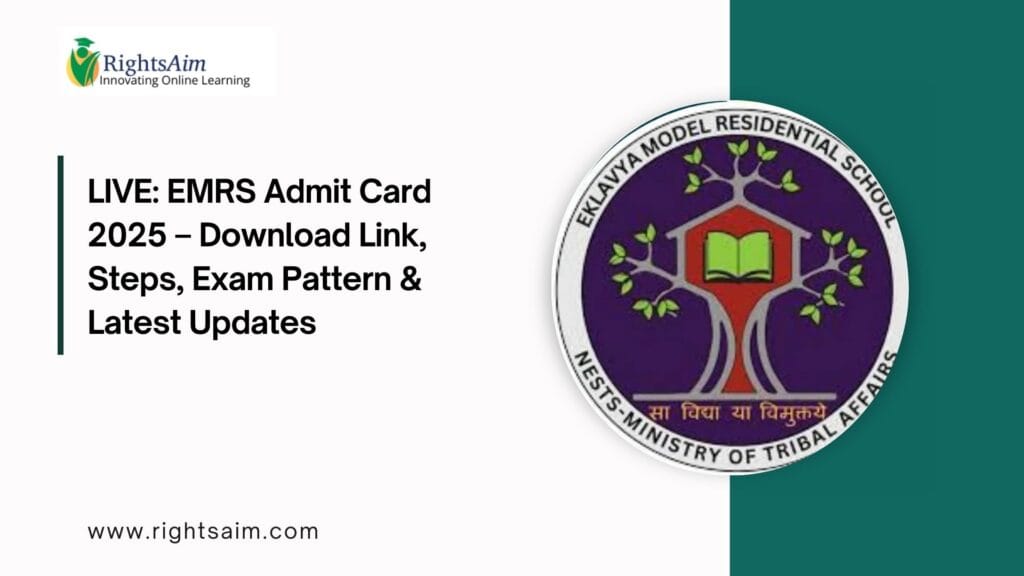 EMRS Admit Card 2025
