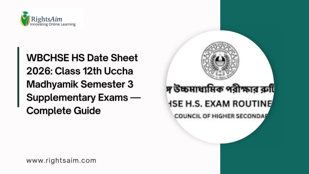 WBCHSE HS Date Sheet 2026