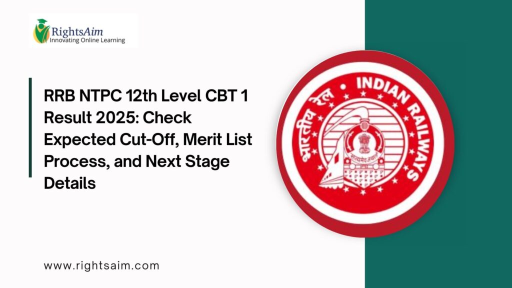 RRB NTPC 12th Level CBT 1 Result 2025