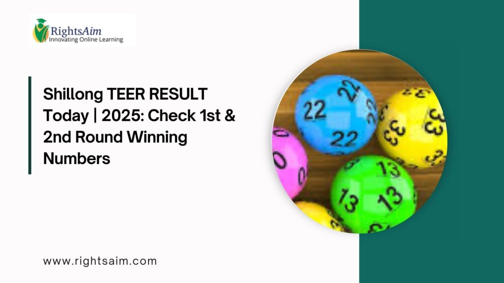 Shillong TEER RESULT Today