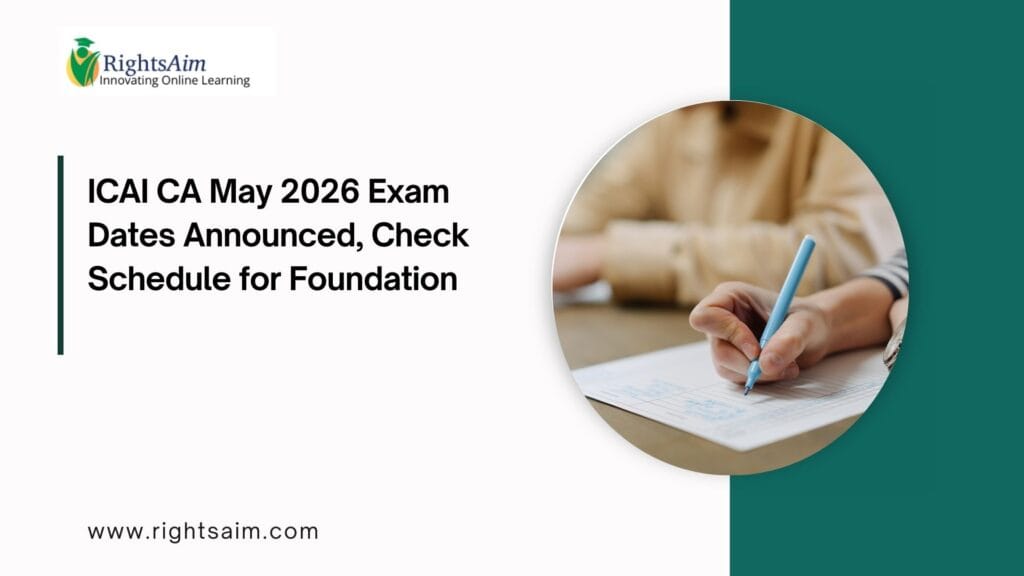 ICAI CA May 2026 Exam Dates
