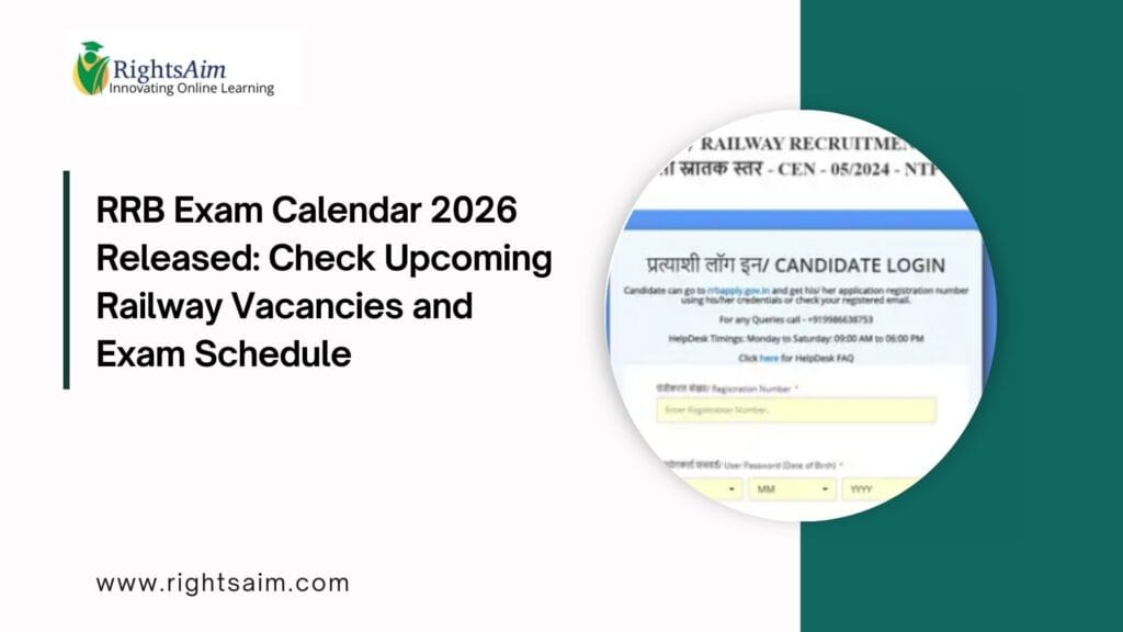 RRB Exam Calendar 2026
