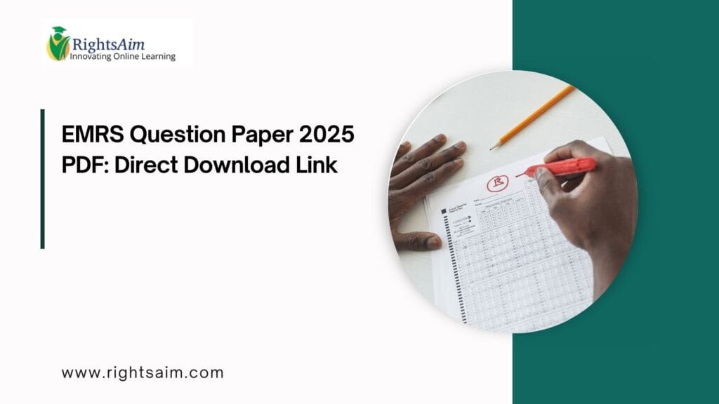 EMRS Question Paper 2025