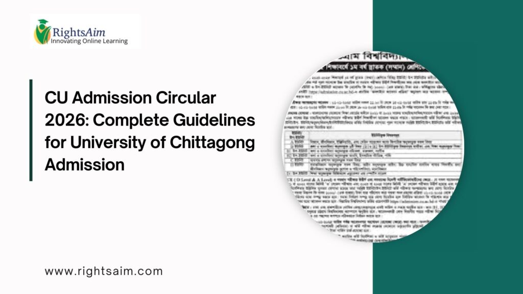 CU Admission Circular 2026