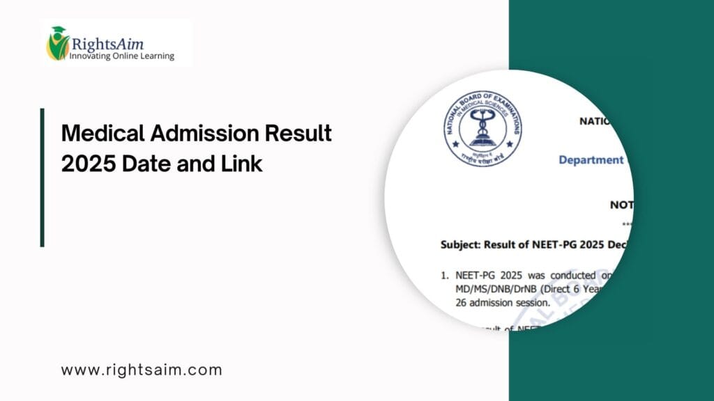 Medical Admission Result 2025