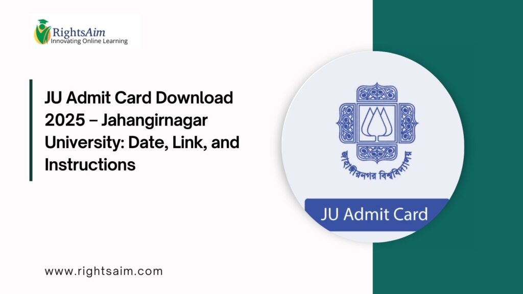 JU Admit Card Download 2025